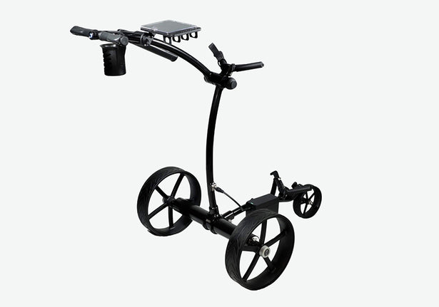 CartTek GRi-975Li Lithium Golf Caddy Black Back