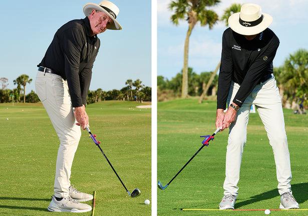 Top Training Aids Bundle by David Leadbetter: The Straightaway, SwingSetter and AIMSTICK + Training Grip