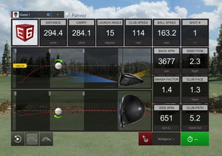 TruGolf E6 Connect Golf Simulation Software Data