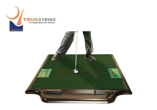 TrueStrike Single Golf Simulator Hitting Mat Swing