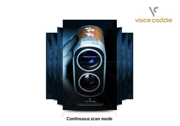 Voice Caddie SL1 Active Golf Hybrid GPS/Laser Rangefinder Continuous Scan Mode