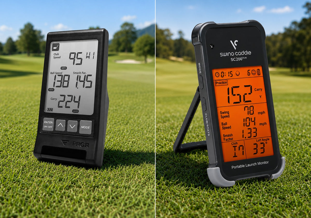 PRGR vs Swing Caddie SC200 Plus: Which Budget Launch Monitor Is Right for You?