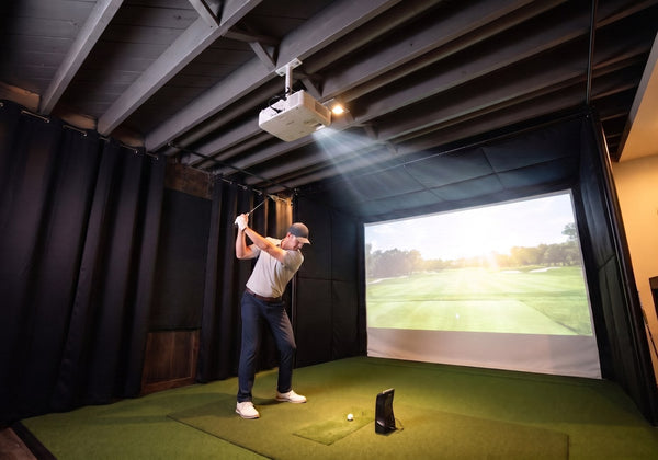 Low Ceiling Golf Simulator Builds for 8 and 9 Foot Rooms