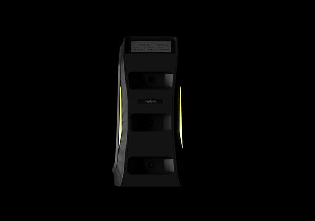 NVISAGE NEO-E Launch Monitor on Black Background