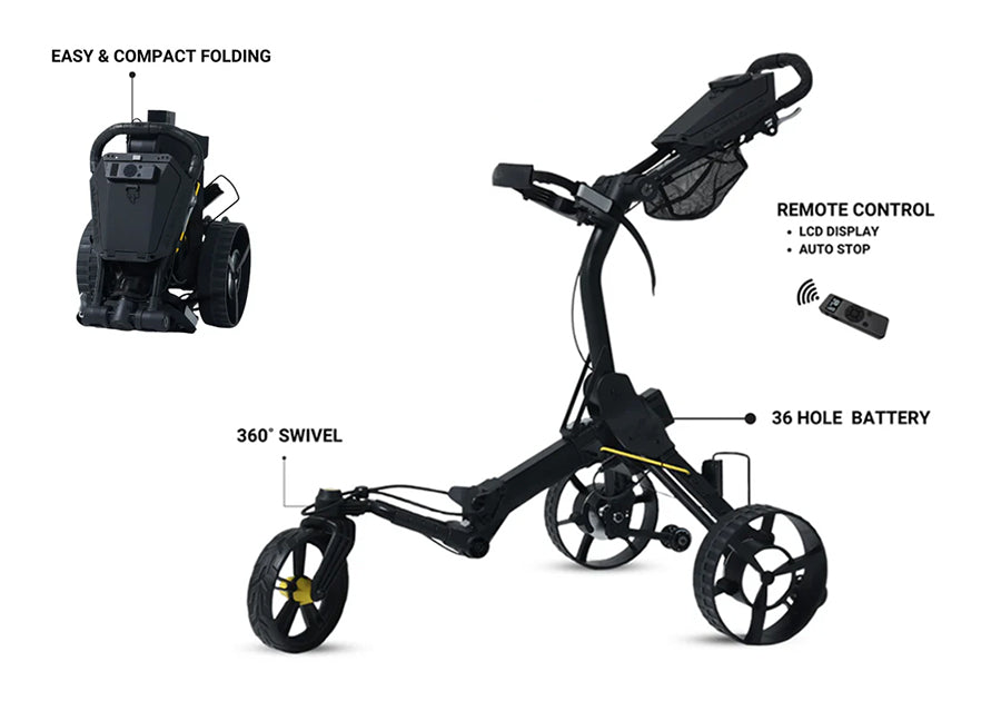 Alphard Cybercart electric golf caddy key features overview