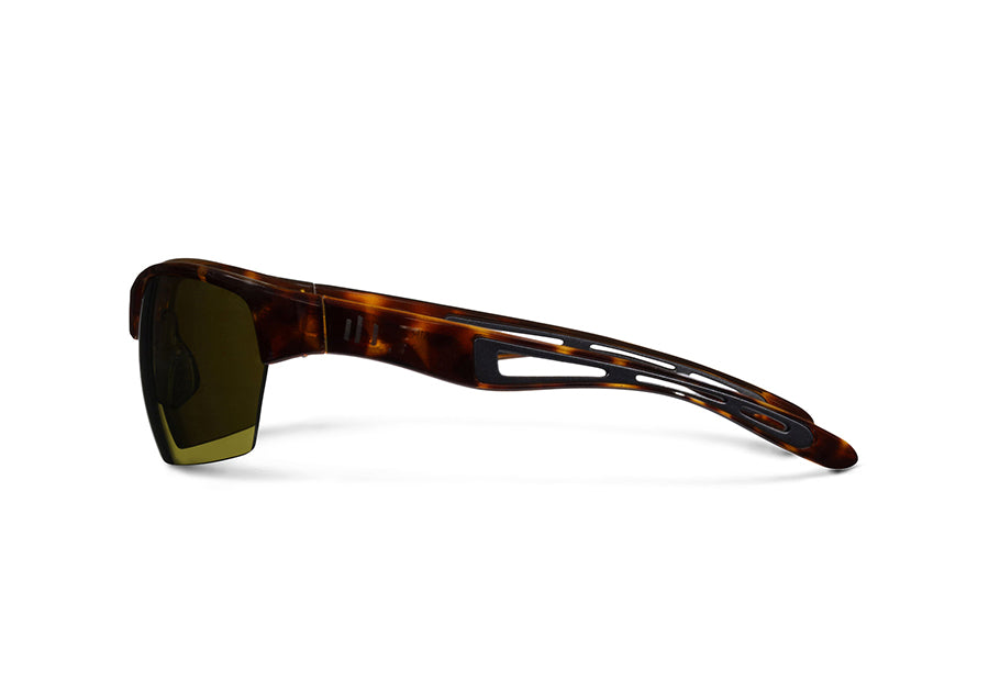 bel air sunglasses golf training aid brown side