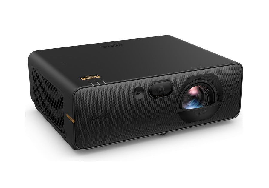 BenQ AK800ST golf simulator projector, angled view
