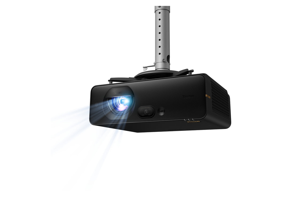 BenQ AK800ST golf simulator projector ceiling mounted and projecting