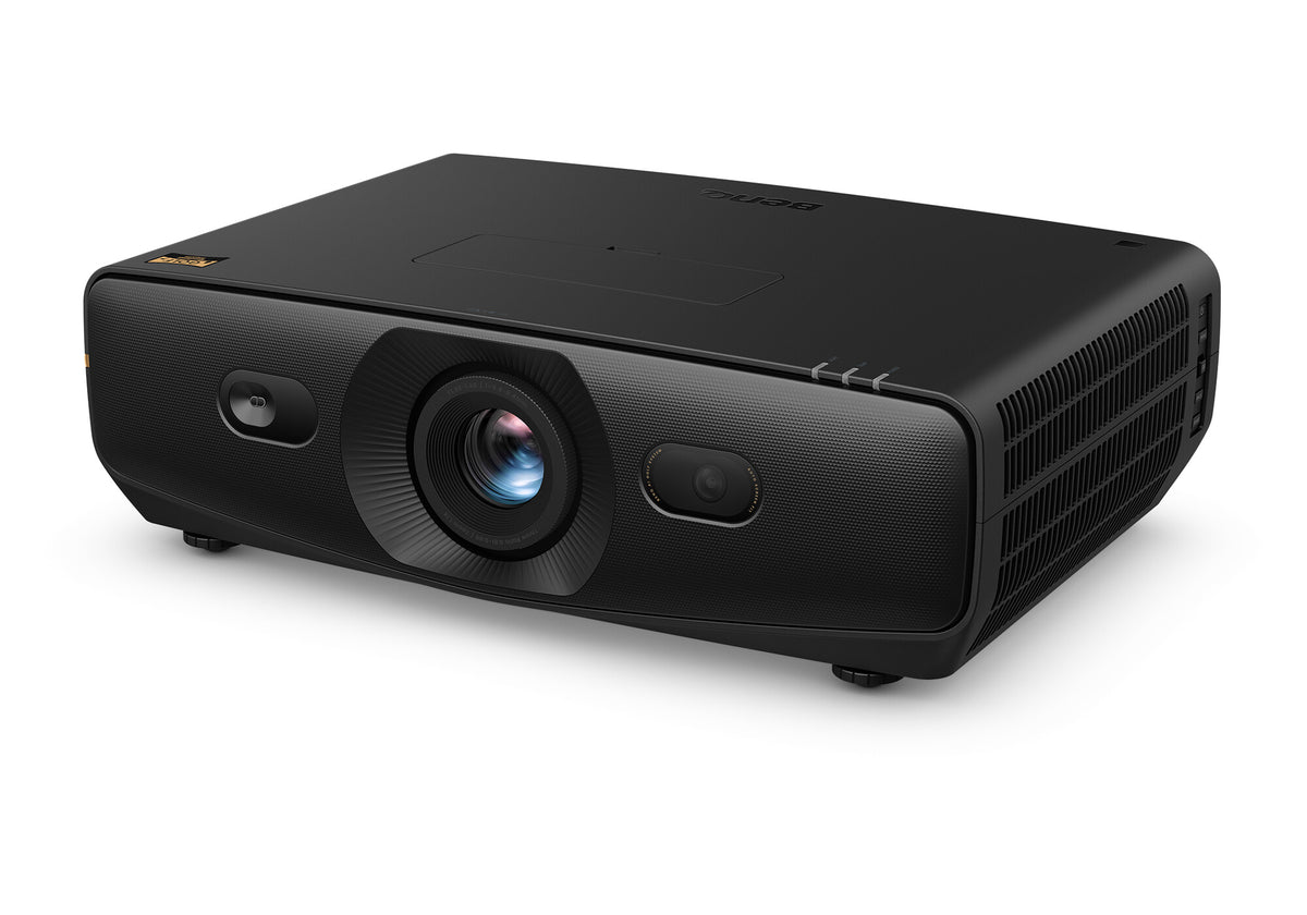 BenQ AK900ST golf simulator projector, left three quarter view
