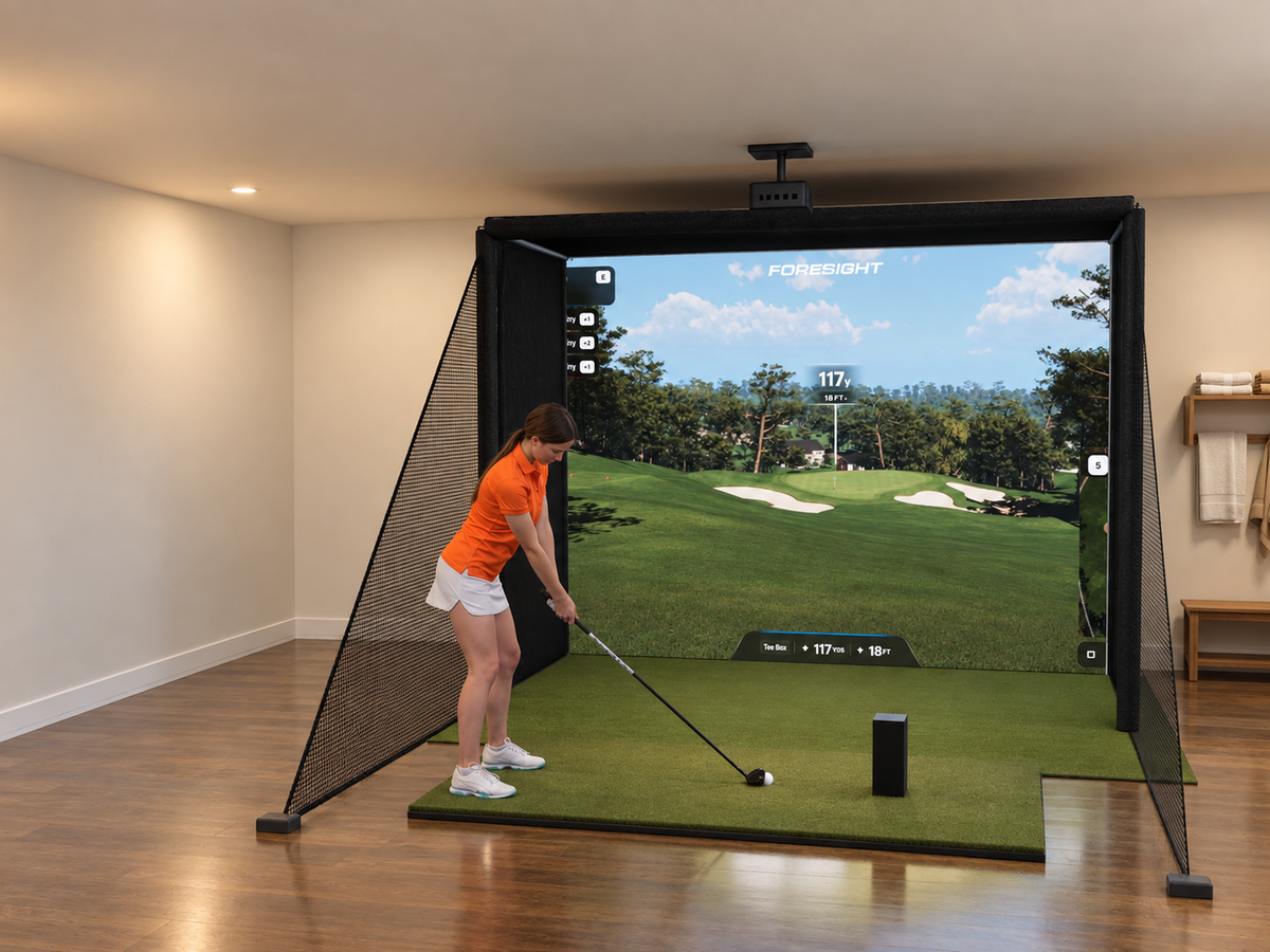 Bushnell LPi Circle B Edition DIY Enclosure Golf Simulator, 10.5W x 8H x 5D enclosure (3D render)