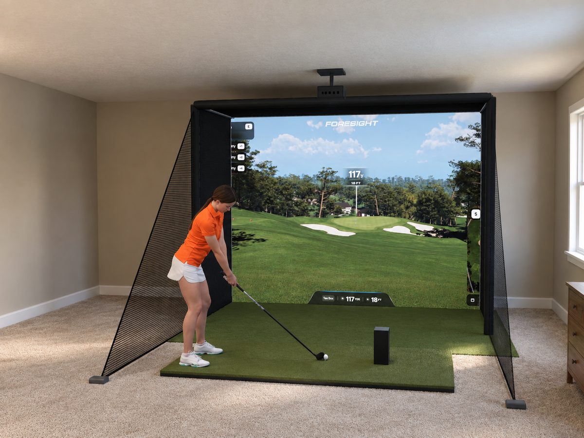 Bushnell Launch Pro Circle B Edition DIY Enclosure Golf Simulator, 10.5W x 8H x 5D enclosure (3D render)
