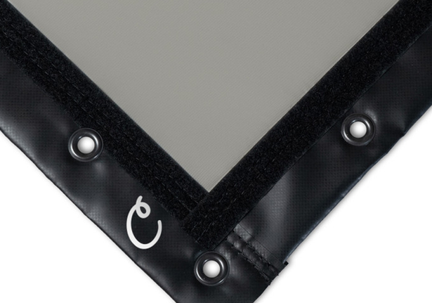 carl s place golf impact screen high contrast gray classic with loop fastner