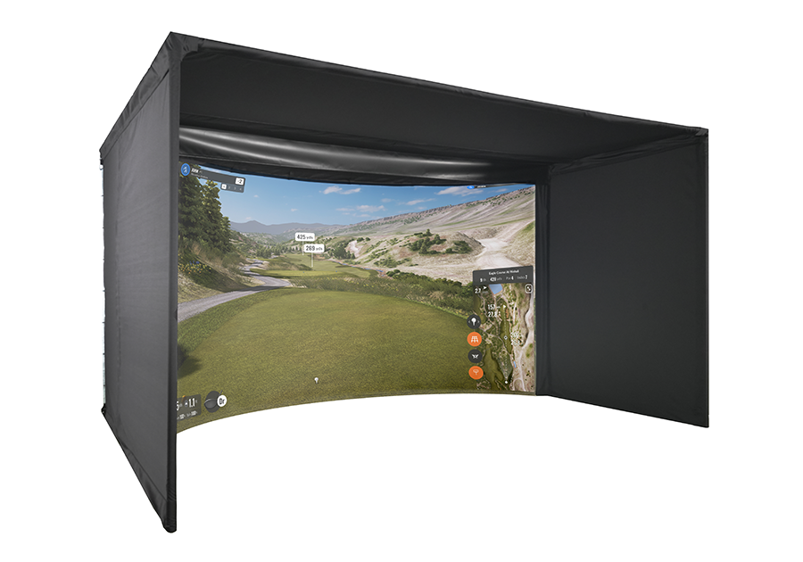 Carl's Place Curved Golf All-In-One Golf Simulator with Impact Screen