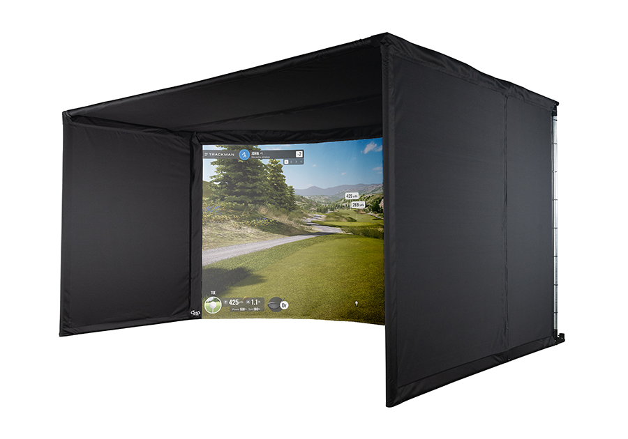 Carl's Place Curved Golf All-In-One Golf Simulator with Impact Screen