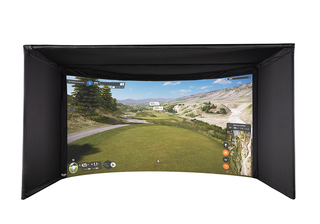 Carl's Place Curved Golf All-In-One Golf Simulator with Impact Screen