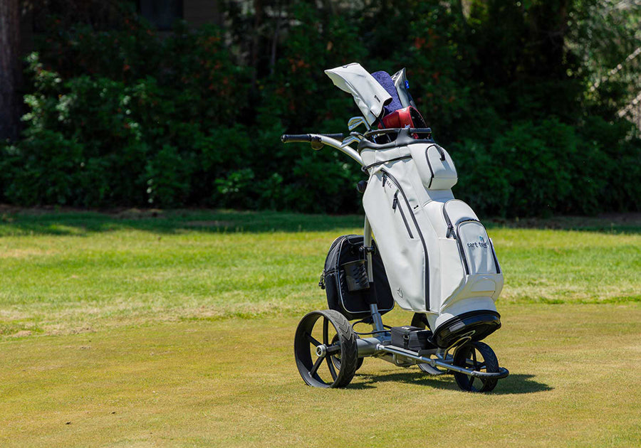 Cart Tek 1500 V3 Lithium Remote Control Golf Caddy - Lifestyle Shot