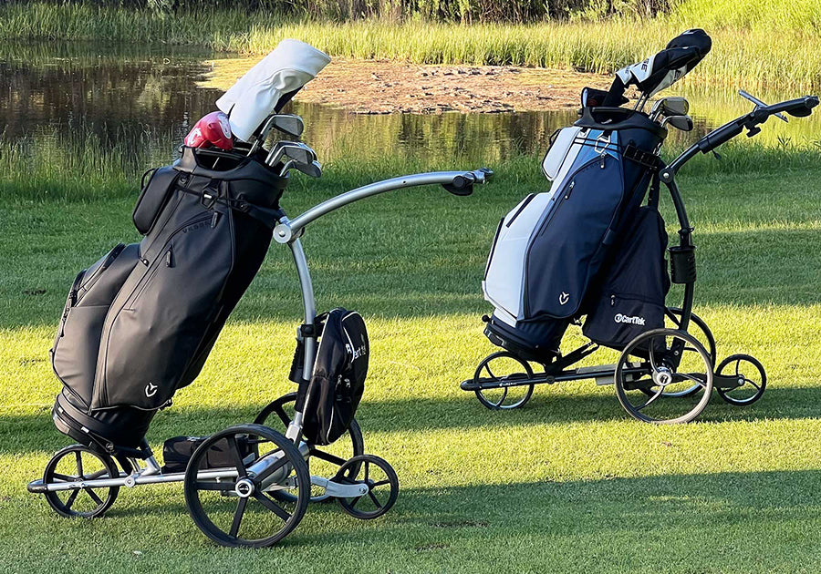 Cart Tek 1500 V3 Lithium Remote Control Golf Caddy - Lifestyle Shot
