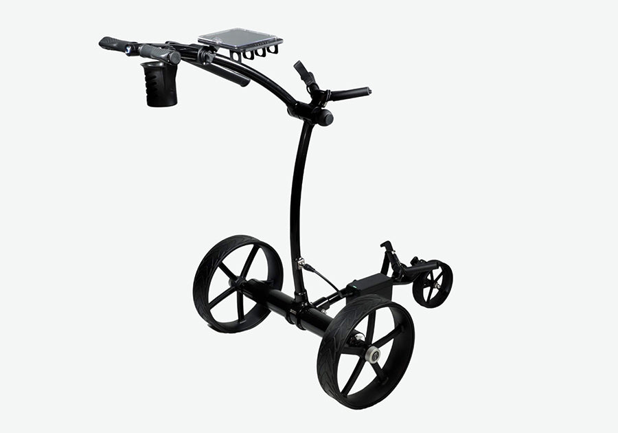 CartTek GRi-975Li Lithium Golf Caddy Black Back