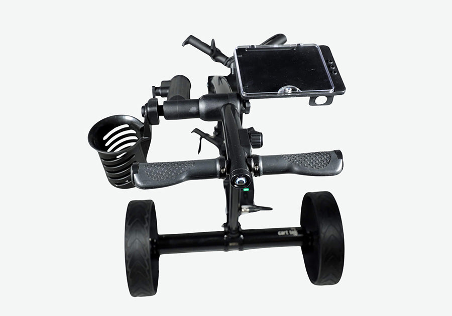 carttek gri 975li lithium electric golf caddy black collapsed