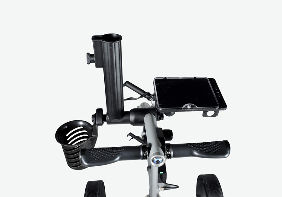 carttek gri 975li lithium electric golf caddy silver accessories