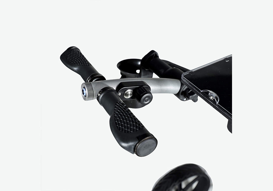 carttek gri 975li lithium electric golf caddy silver grip