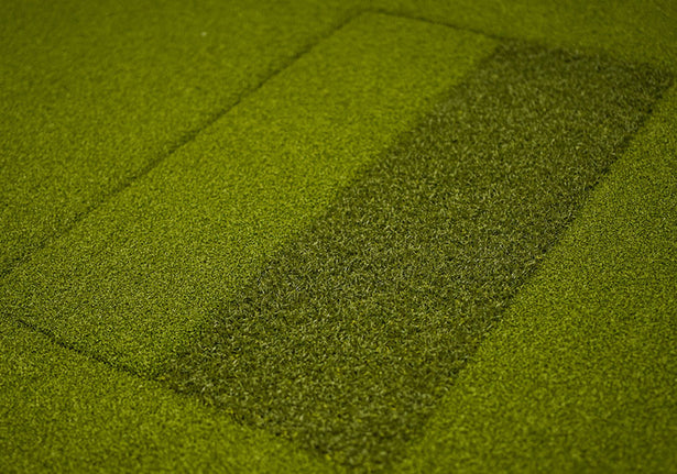 Real Feel Country Club CenterStrike Golf Mat - On Hitting Mat