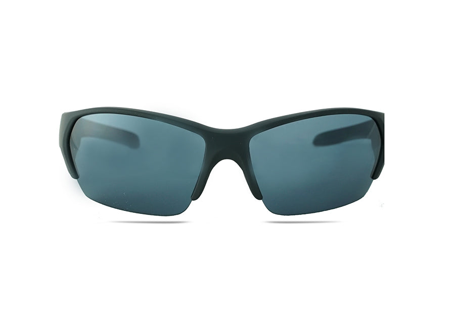 del mar sunglasses golf training aid black gray front