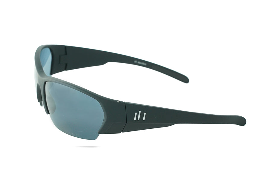 del mar sunglasses golf training aid black gray