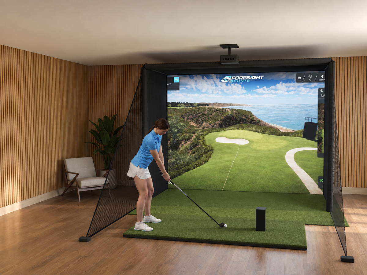 Foresight Sports GC3S DIY Enclosure Golf Simulator, 10.5W x 8H x 5D enclosure (3D render)