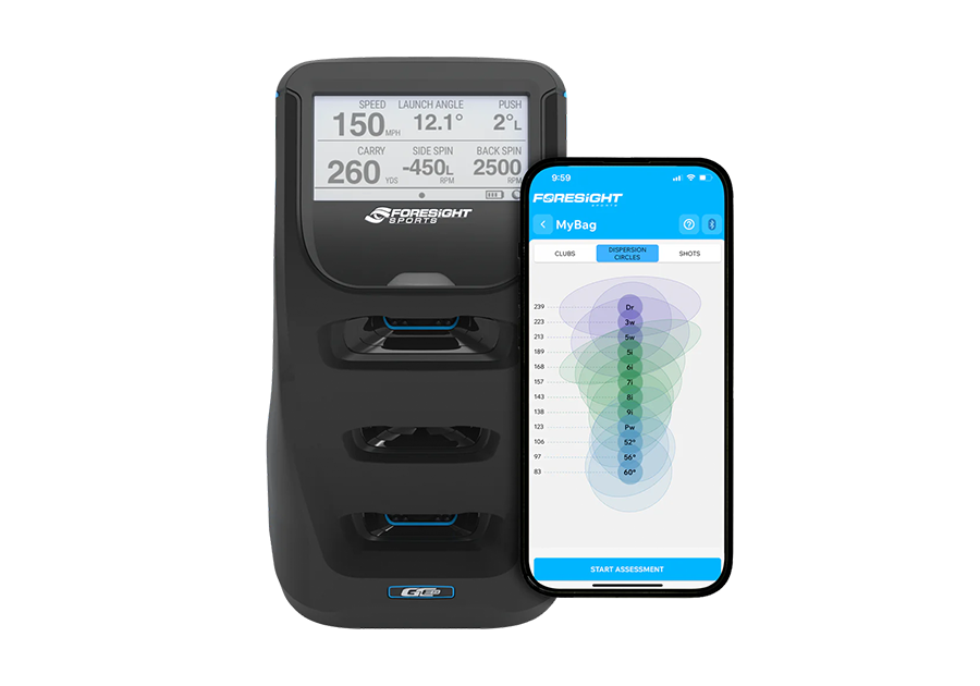 foresight sports gc3s golf launch monitor dispersion
