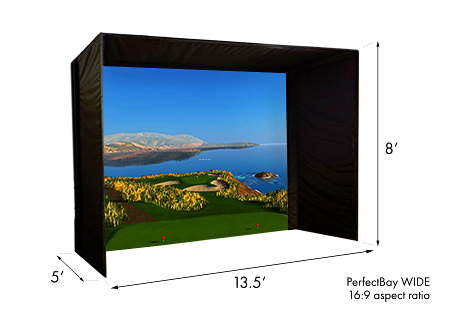 Foresight Sports GC3 PerfectBay Golf Simulator Package - Dimensions