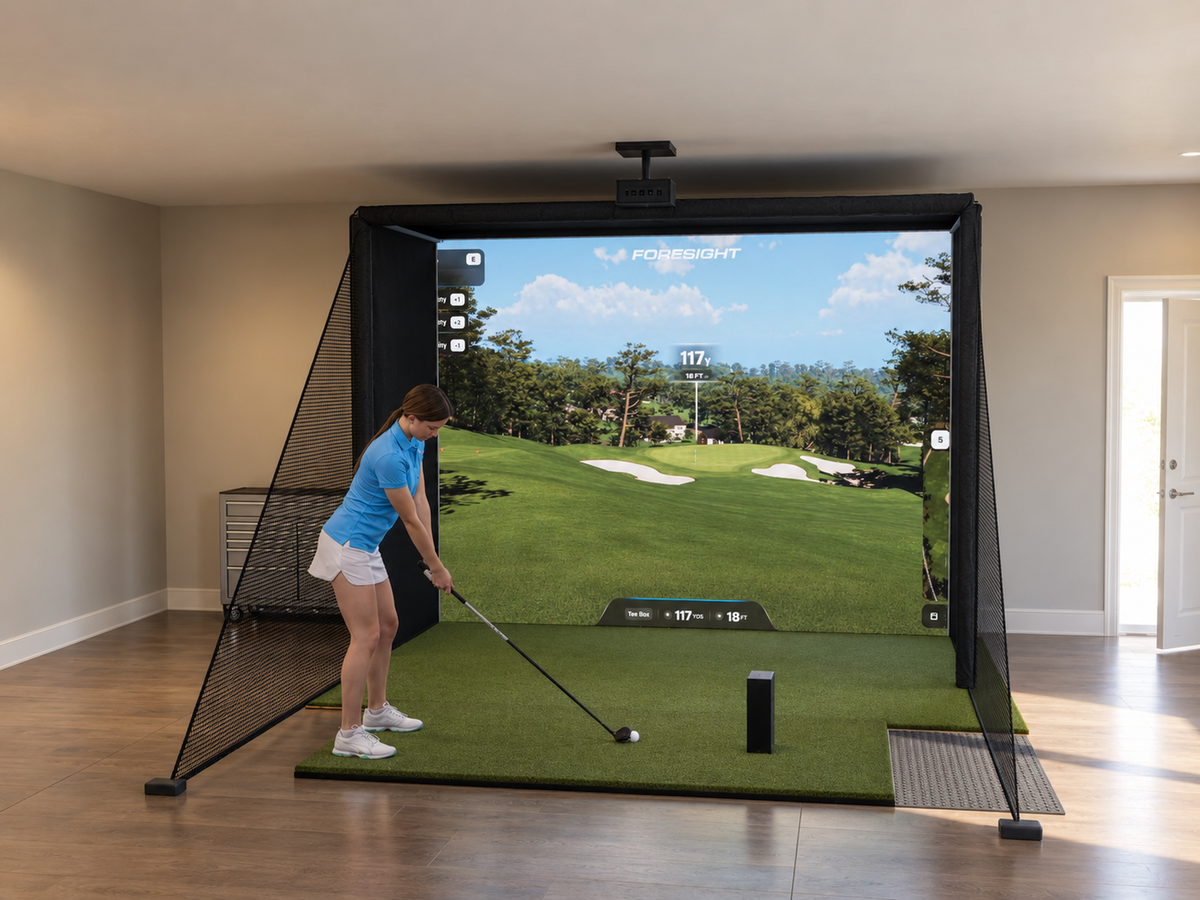 Foresight Sports QuadMAX DIY Enclosure Golf Simulator, 10.5W x 8H x 5D enclosure (3D render)
