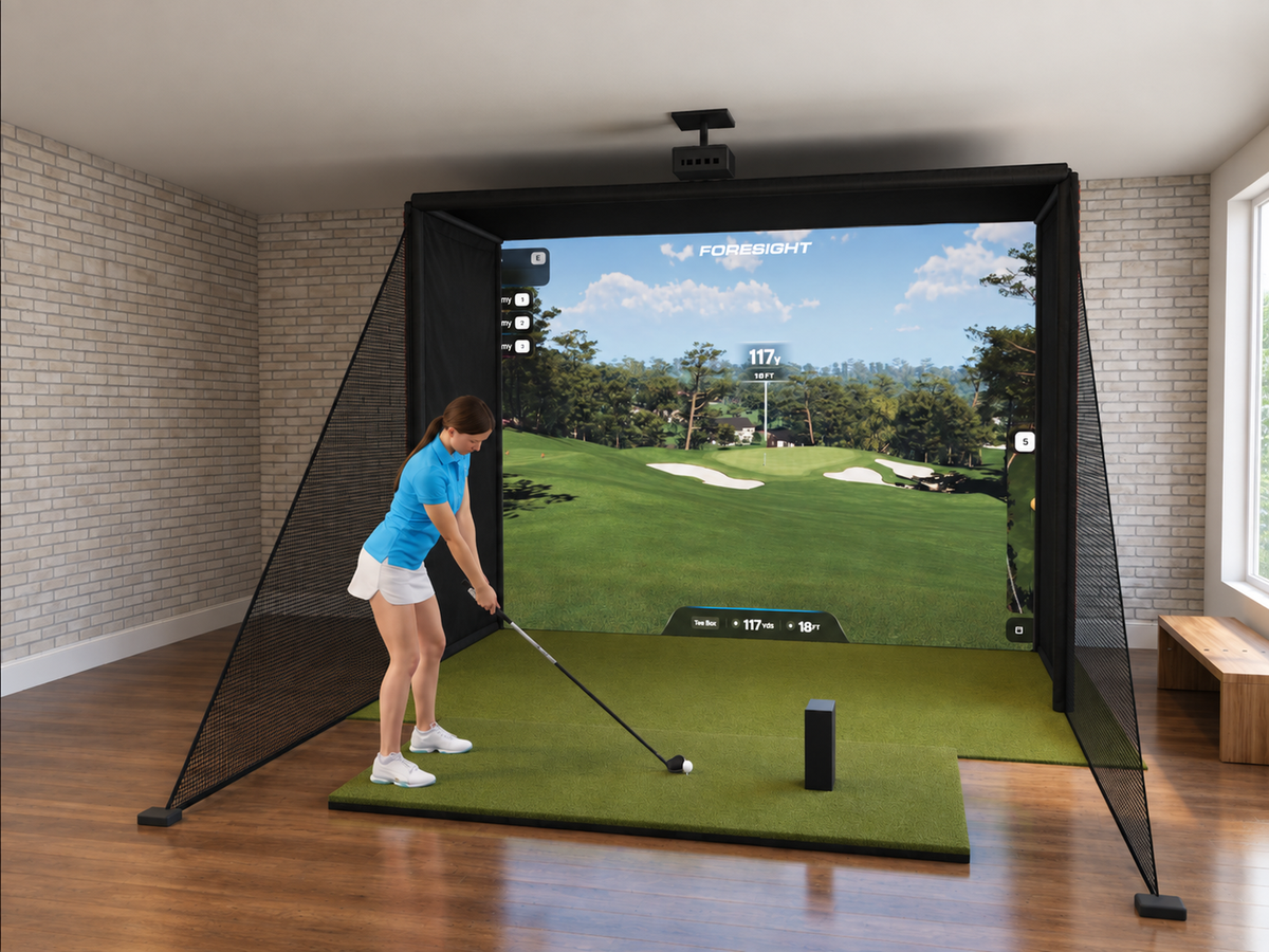 Foresight Sports QuadMAX DIY Enclosure Golf Simulator, 11.5W x 8.5H x 5D enclosure (3D render)