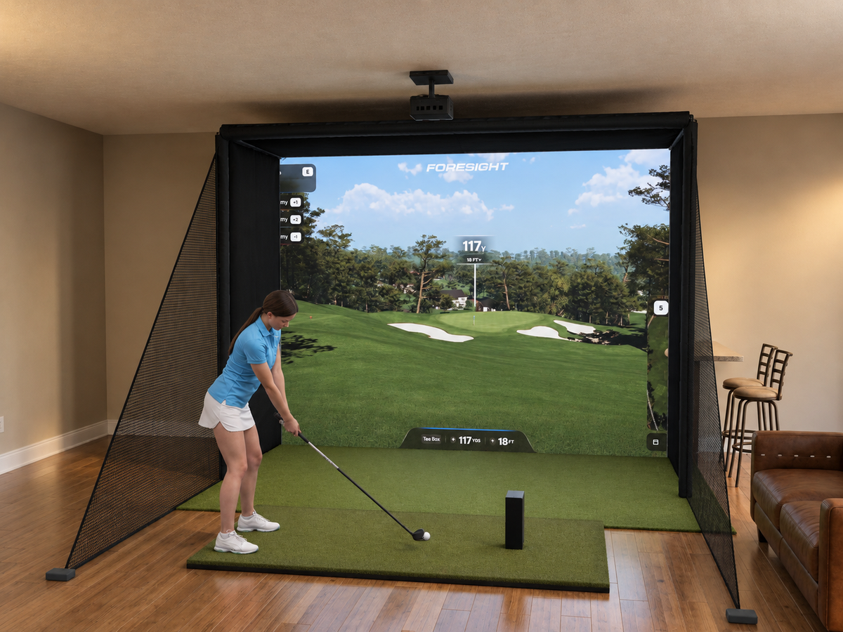Foresight Sports QuadMAX DIY Enclosure Golf Simulator, 12W x 9H x 5D enclosure (3D render)