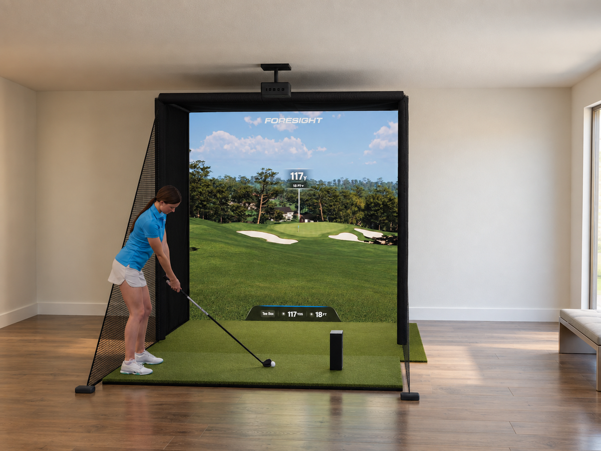 Foresight Sports QuadMAX DIY Enclosure Golf Simulator, 8W x 8H x 5D enclosure (3D render)