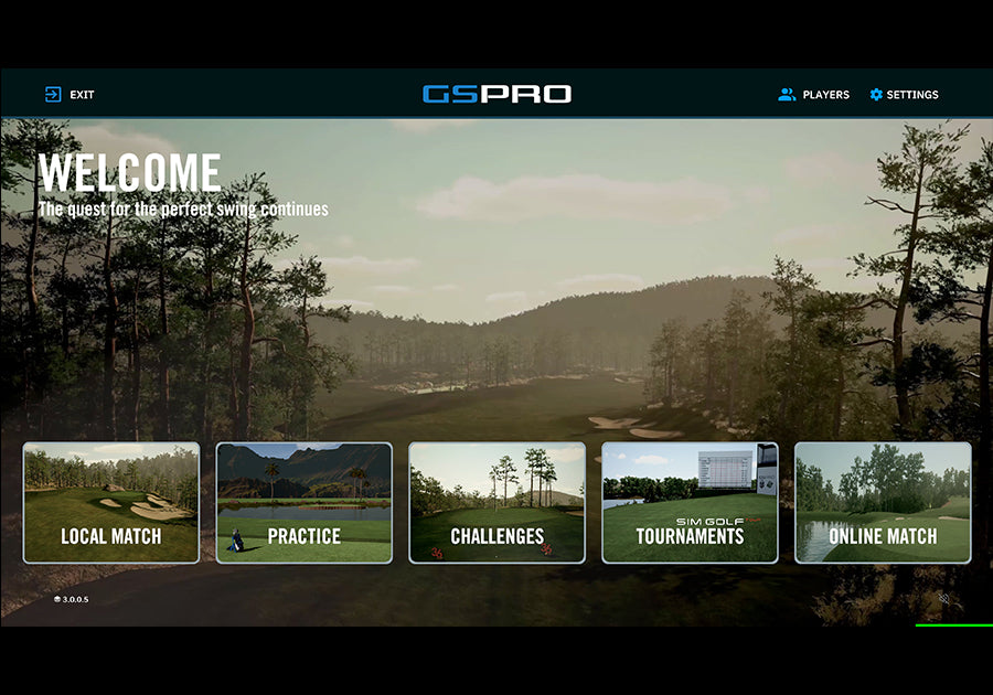 GSPro Golf Simulation Software (1 Yr Subscription)