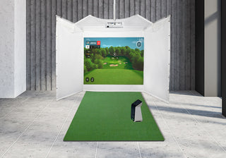 Garmin Approach R50 Retractable Screen Golf Simulator Package