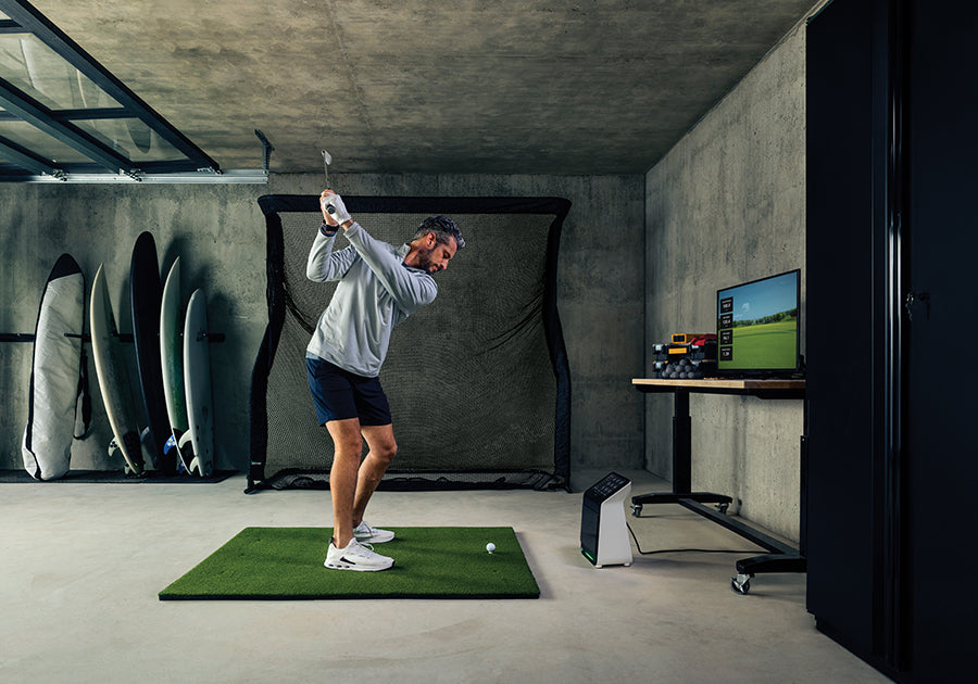 garmin approach r50 launch monitor and golf simulator net