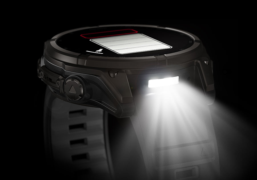 garmin fenix 8 golf watch flashlight