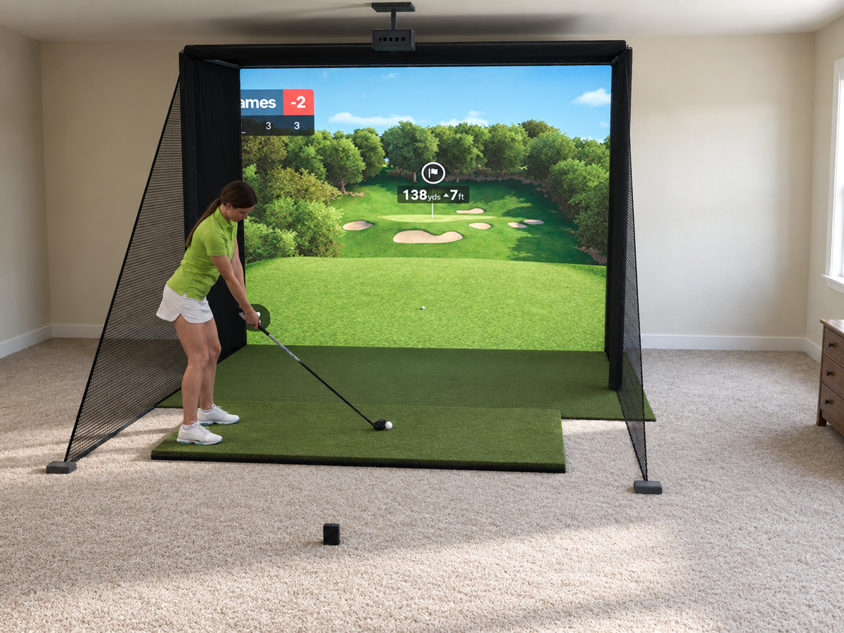 Garmin R10 DIY Enclosure Golf Simulator, 10.5W x 8H x 5D enclosure (3D render)