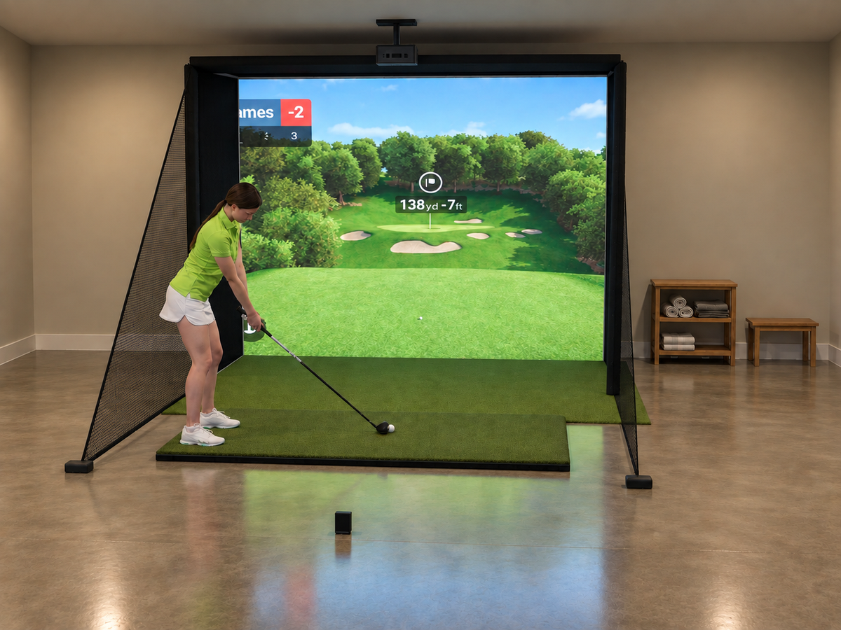 Garmin R10 DIY Enclosure Golf Simulator, 10W x 7.7H x 5D enclosure (3D render)