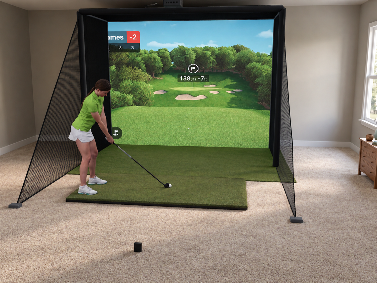 Garmin R10 DIY Enclosure Golf Simulator, 11.5W x 8.5H x 5D enclosure (3D render)