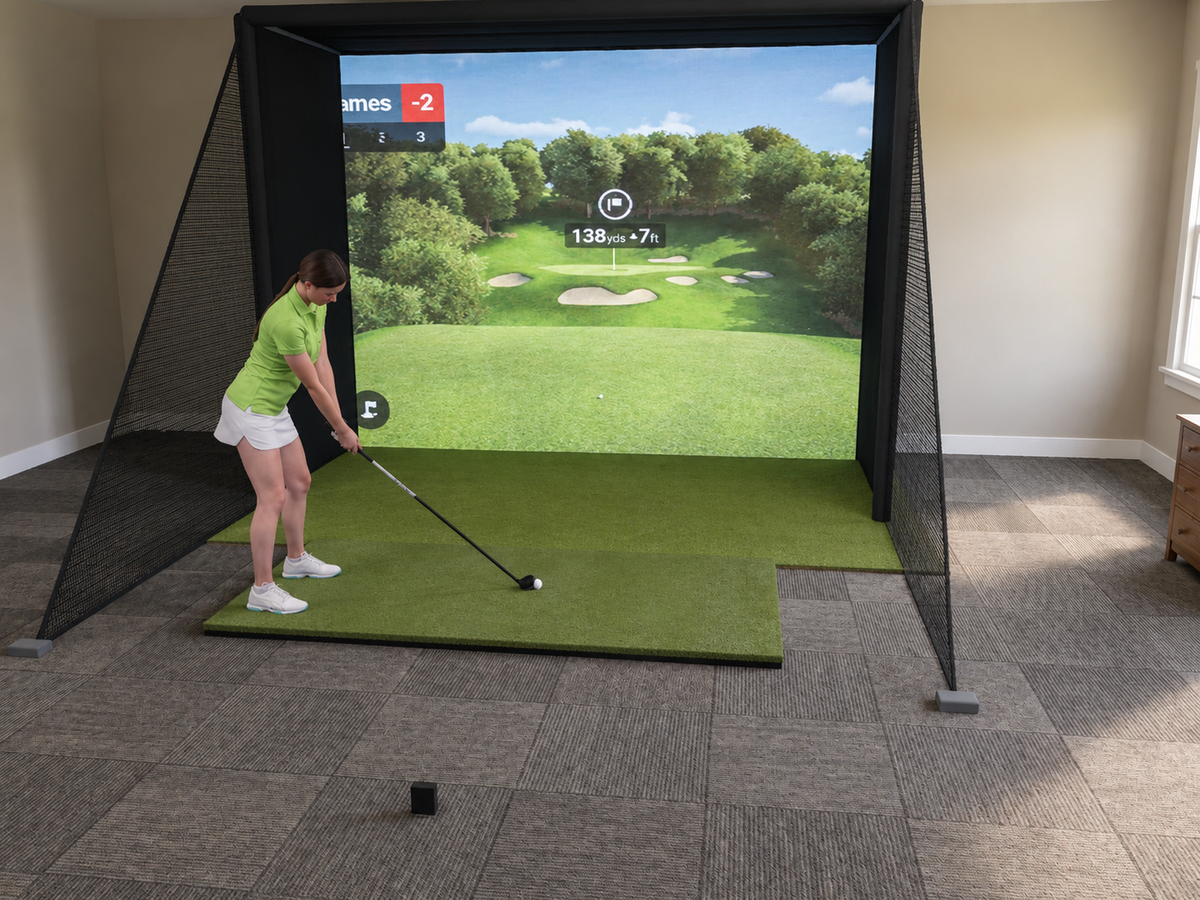 Garmin R10 DIY Enclosure Golf Simulator, 12W x 9H x 5D enclosure (3D render)