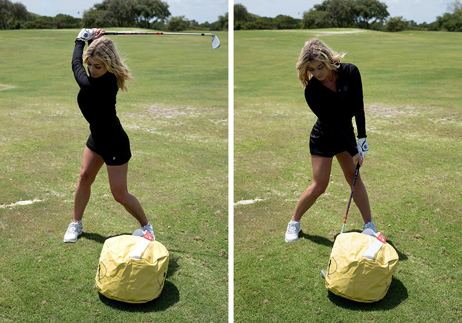 golf impact bag golf training aid lifestyle