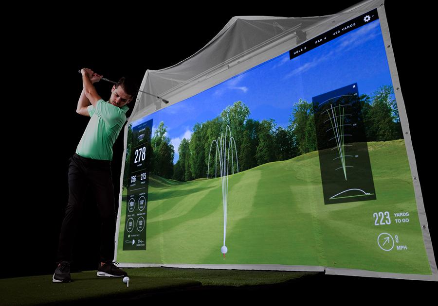 Golf Simulator Retractable Screen Package