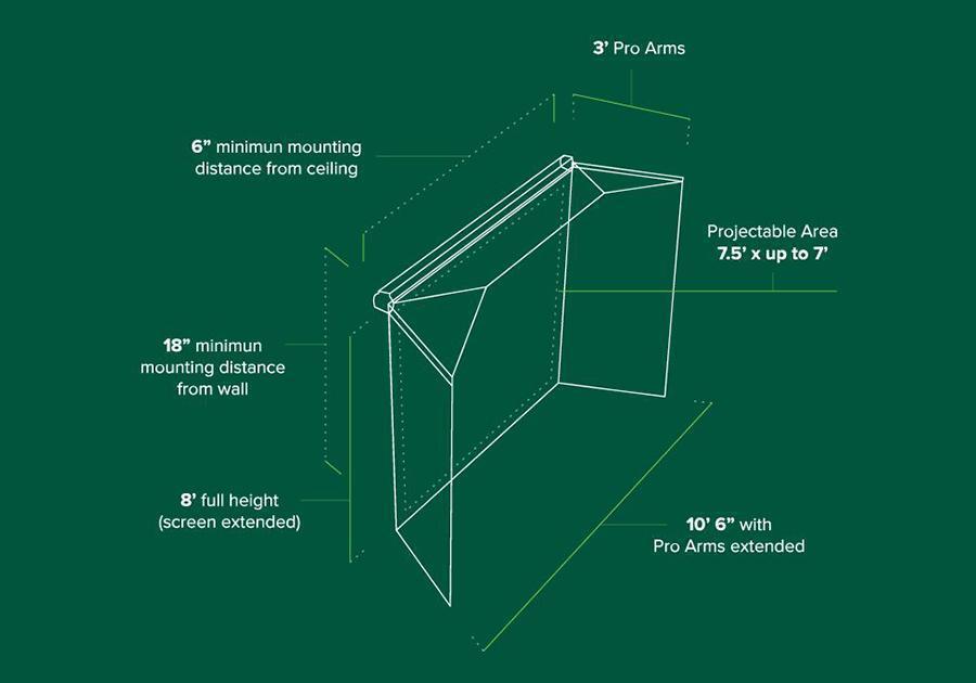 Golf Simulator Retractable Screen Package
