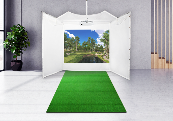 Retractable Screen Golf Simulator Studio Kit – Top Shelf Golf
