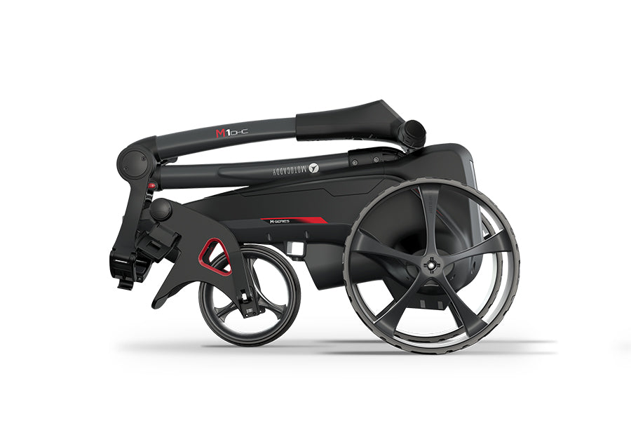 motocaddy m1 dhc lithium remote electric caddy collapsed side