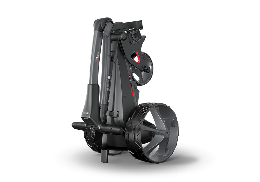 motocaddy m1 dhc lithium remote electric caddy collapsed