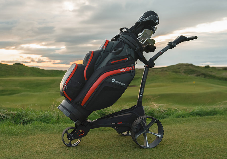 motocaddy m1 dhc lithium remote electric caddy lifestyle